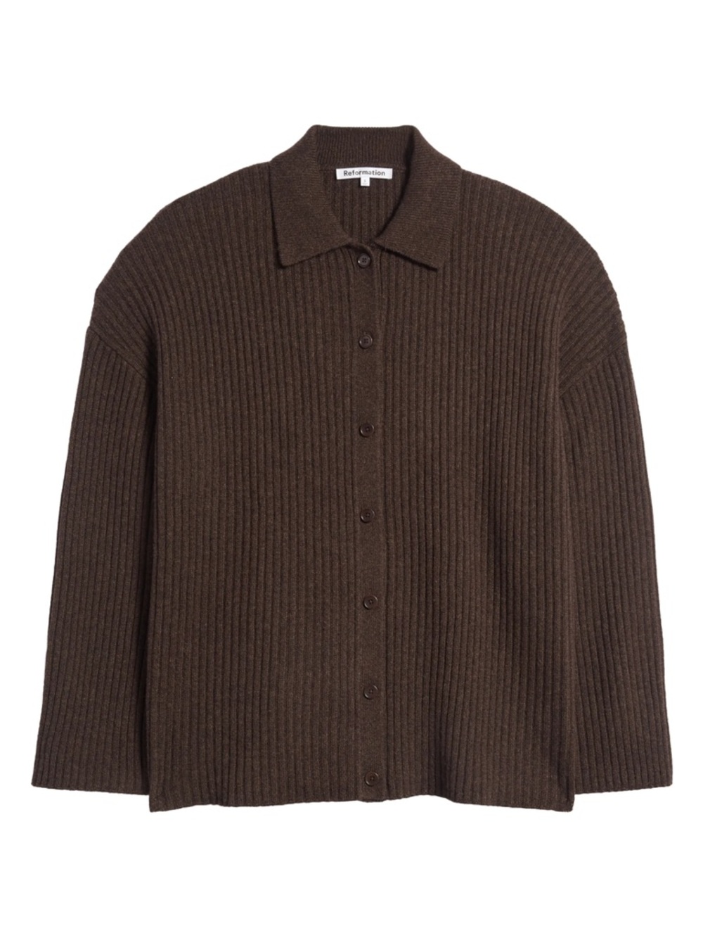 Reformation Fantino Cashmere Collared Cardigan - Picture 7 of 7
